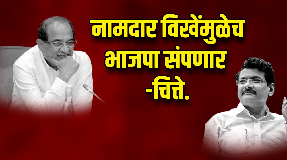 नामदार विखेंमुळेच भाजपा संपणार -चित्ते.